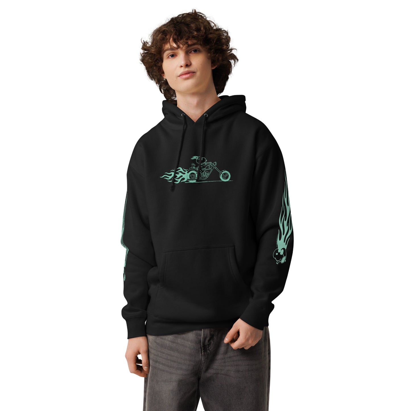 Peanuts Camo Hoodie Joe Cool Flame Chopper
