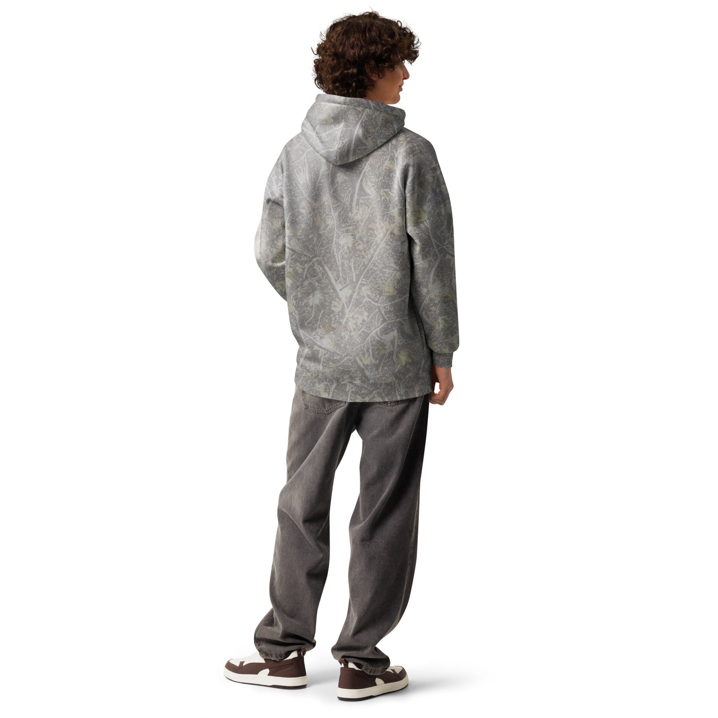 Peanuts Camo Embroidered Hoodie Snoopy Heart
