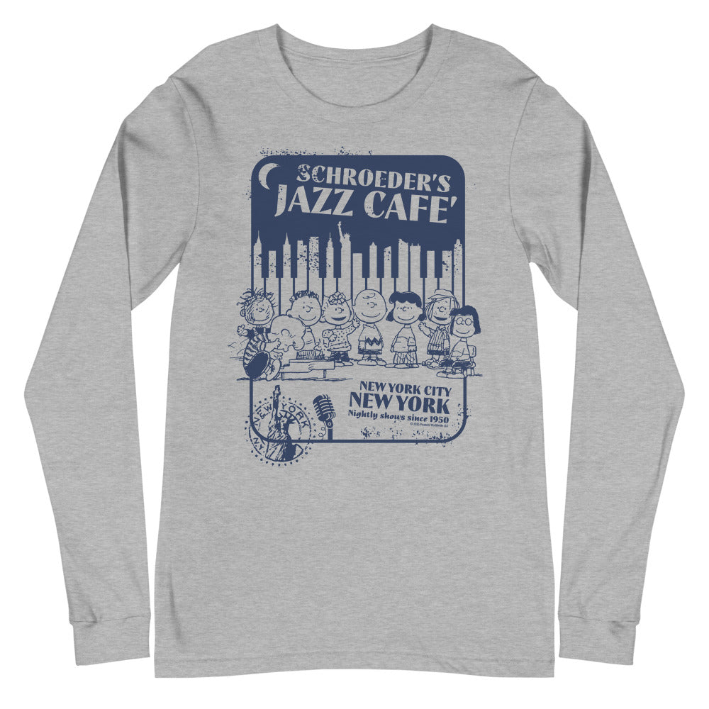 Peanuts Schroeder's Jazz Cafe Long Sleeve T-Shirt