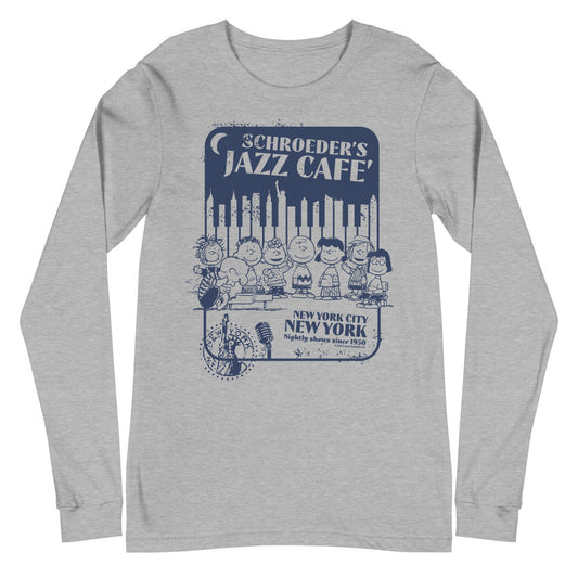 Peanuts Schroeder's Jazz Cafe Long Sleeve T-Shirt-0