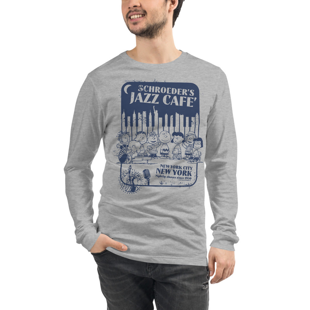 Peanuts Schroeder's Jazz Cafe Long Sleeve T-Shirt