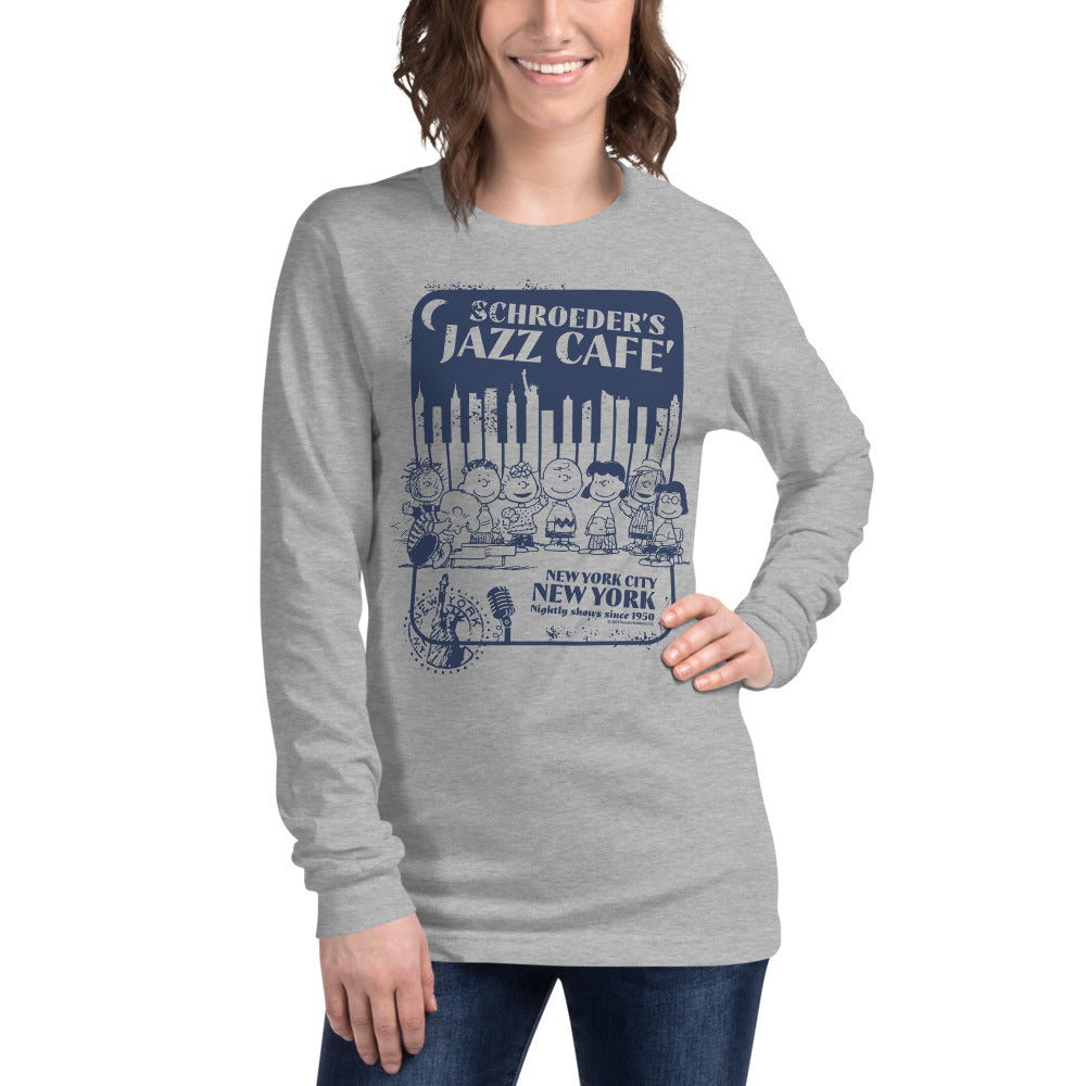 Peanuts Schroeder's Jazz Cafe Long Sleeve T-Shirt