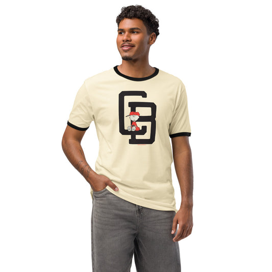 Peanuts Charlie Brown Ringer T-Shirt Natural / Black-1