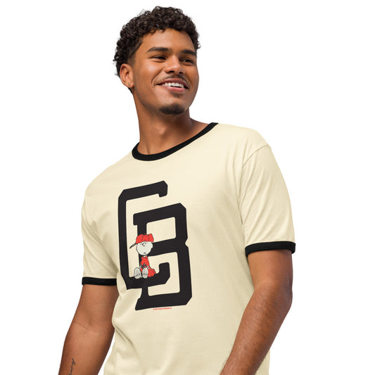 Peanuts Charlie Brown Ringer T-Shirt Natural / Black-2