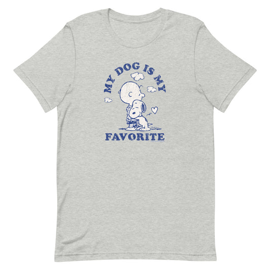 Peanuts My Dog Is My Favorite Unisex T-Shirt-0