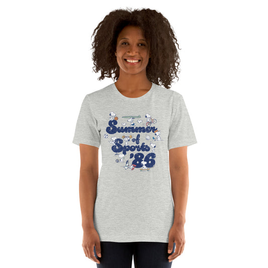 Peanuts Summer Of Sports Adult T-Shirt-2