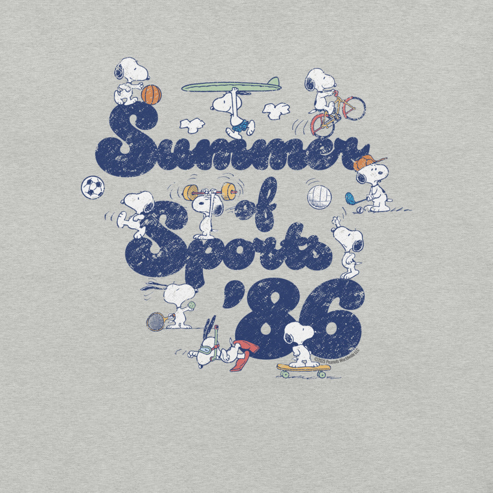 Peanuts Summer Of Sports Adult T-Shirt