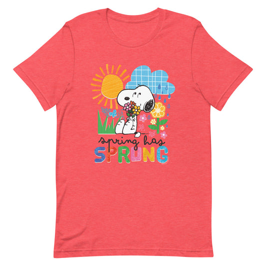 Peanuts Spring Has Sprung Unisex T-Shirt-0