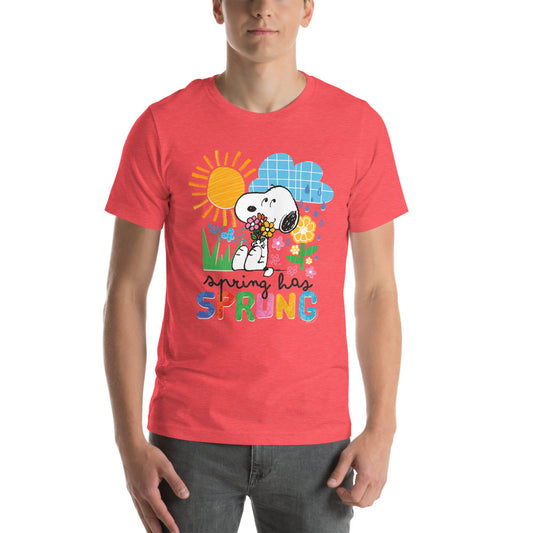 Peanuts Spring Has Sprung Unisex T-Shirt-1