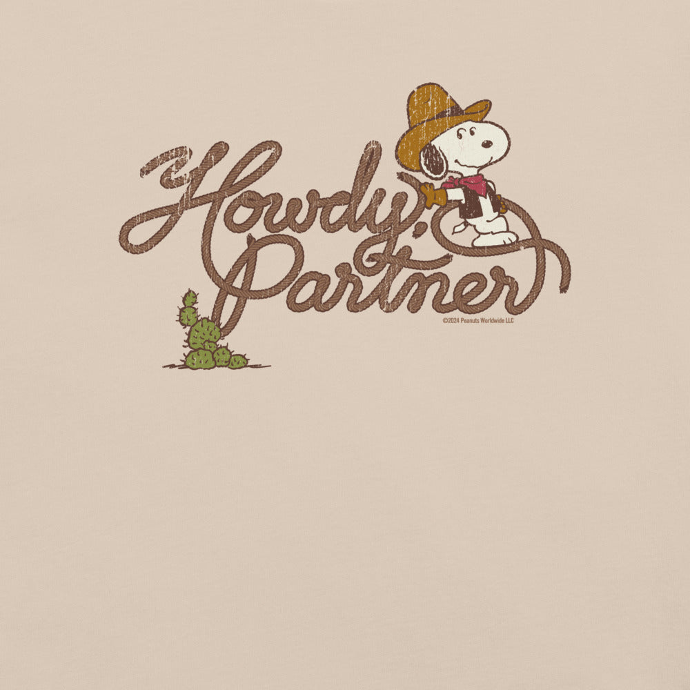 Peanuts Snoopy Howdy Partner Unisex T-Shirt