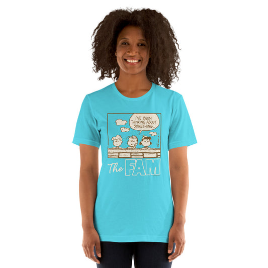 Peanuts The Fam T-Shirt Turquoise-3