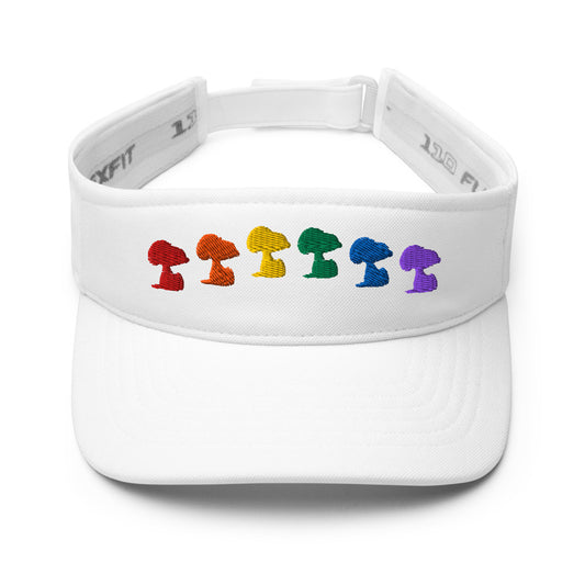 Peanuts Snoopy Rainbow Embroidered Visor Black-3