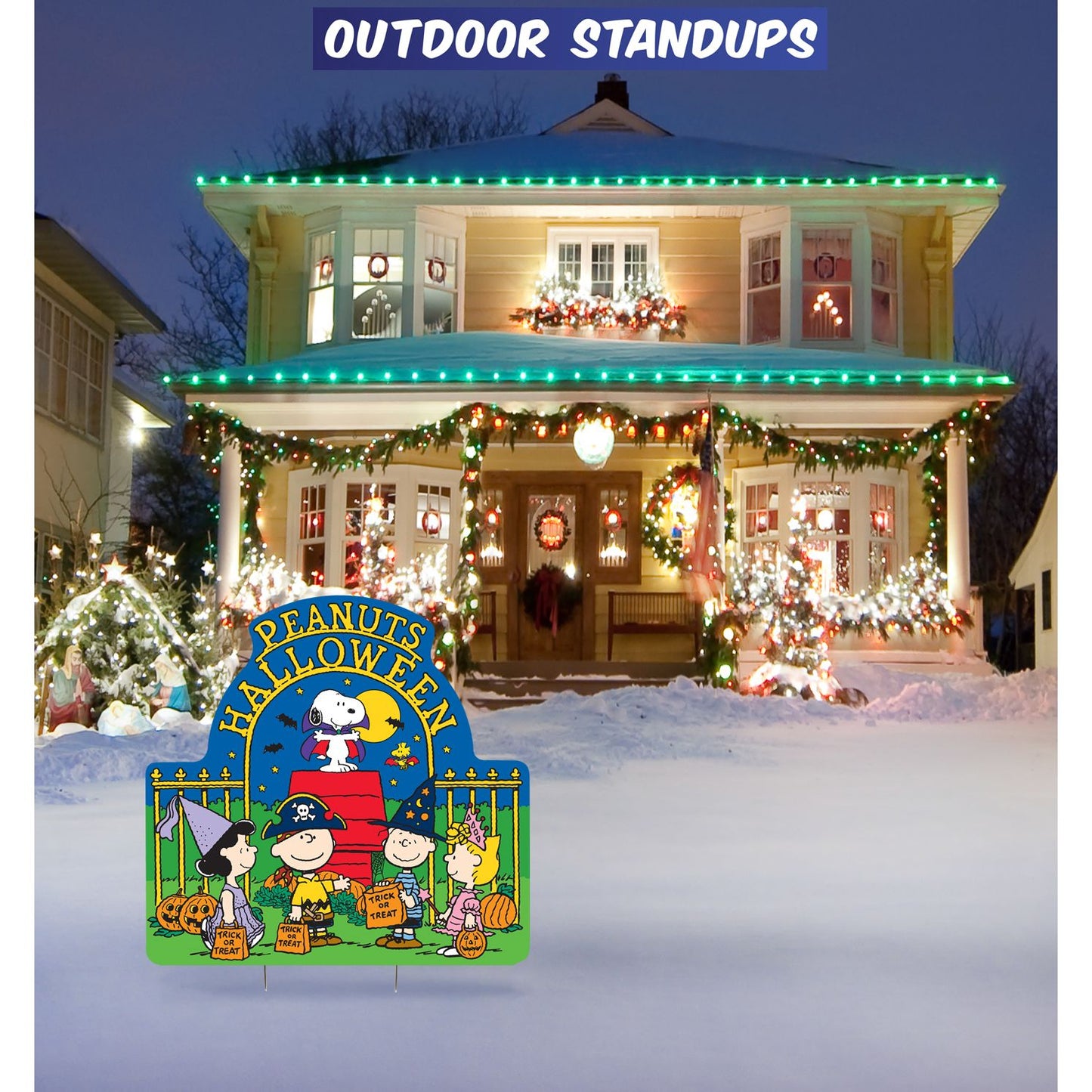 Peanuts Halloween Outdoor Standee Trick or Treat
