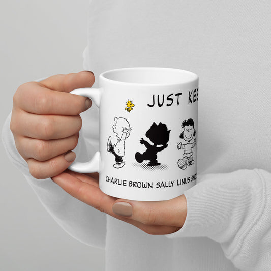 Peanuts Just keep Dancing White Mug-4