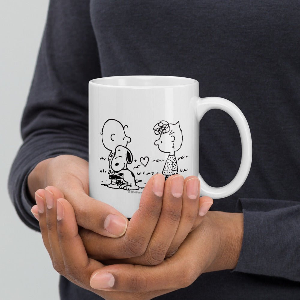 Peanuts Life Is Better With A Dog Customizable White Mug