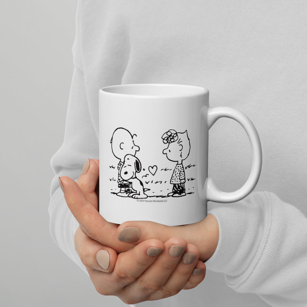 Peanuts Life Is Better With A Dog Customizeable White Mug