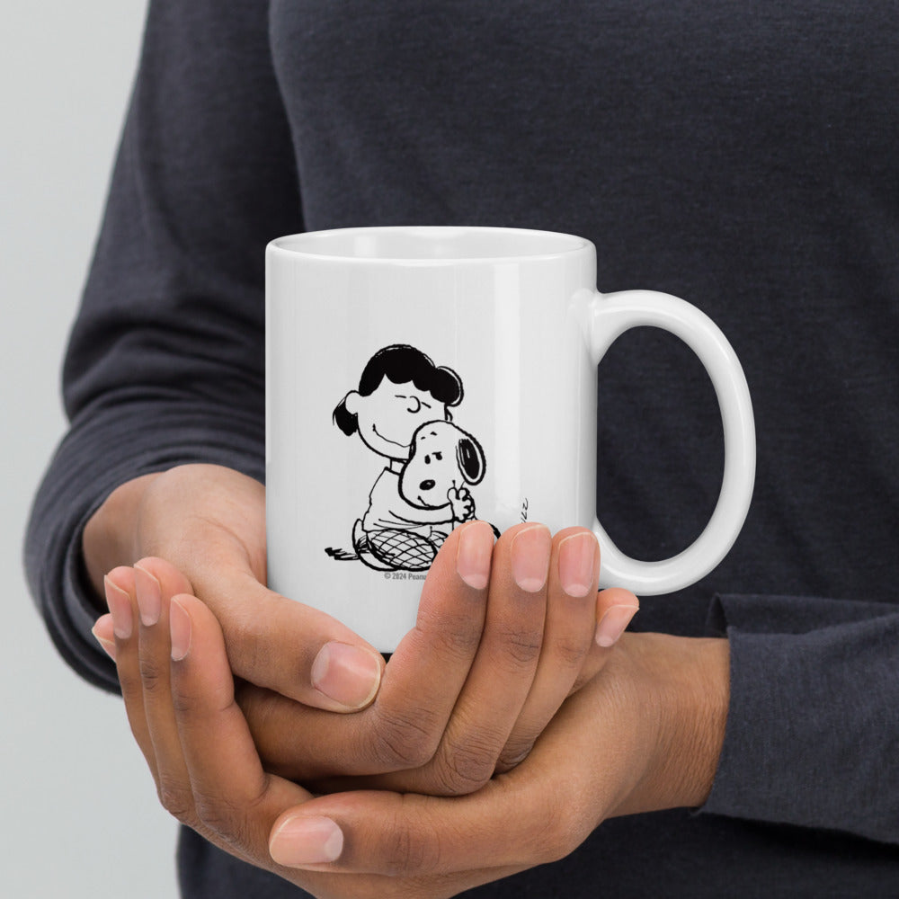 Peanuts Life Is Better With A Dog Customizable White Mug