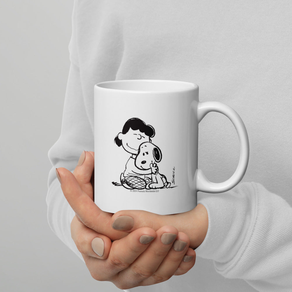 Peanuts Life Is Better With A Dog Customizeable White Mug