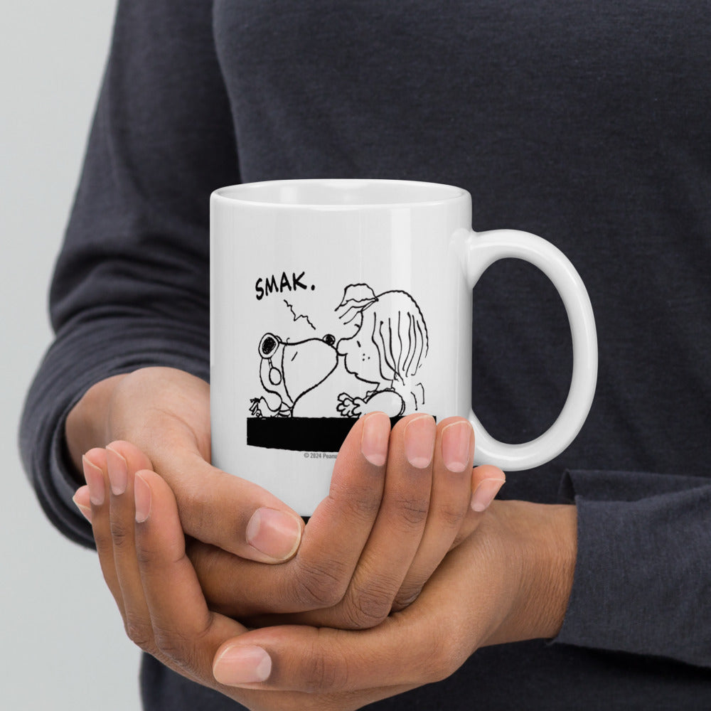 Peanuts Life Is Better With A Dog Customizable White Mug