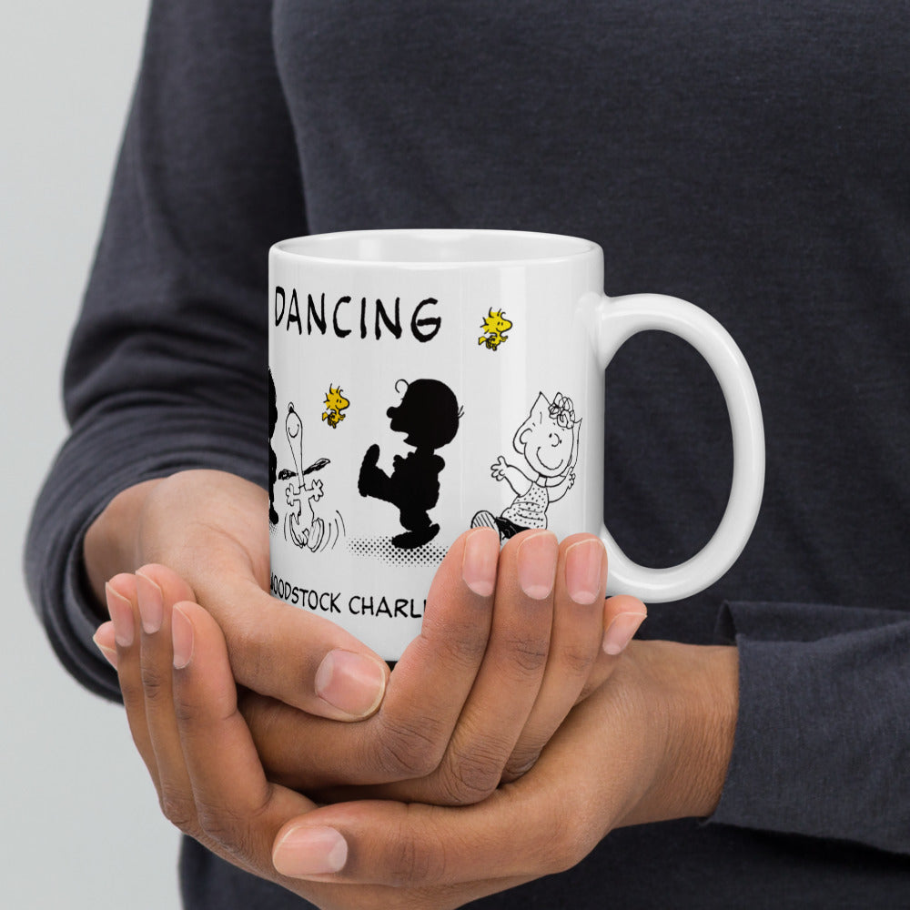 Peanuts Just keep Dancing White Mug