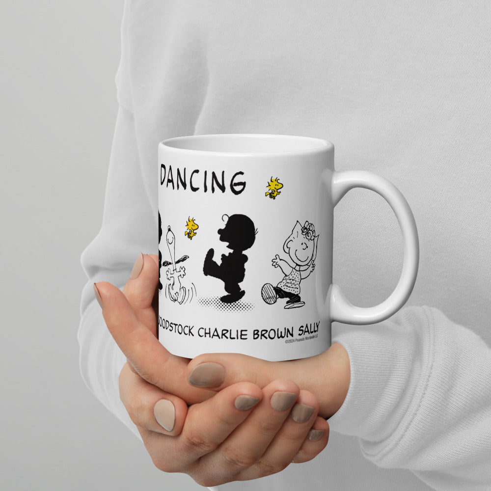 Peanuts Just keep Dancing White Mug