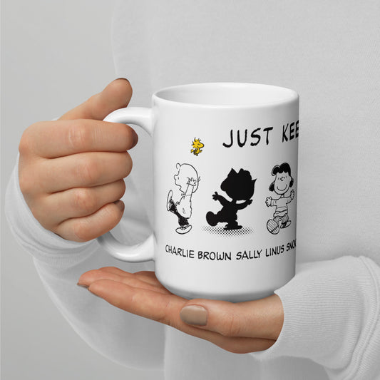 Peanuts Just keep Dancing White Mug-10