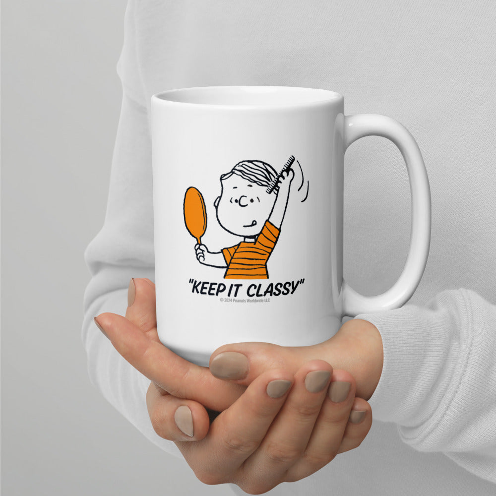 Chuck's Barber Shop White Mug