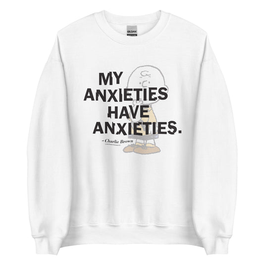 Charlie Brown My Anxieties Have Anxieties Adult Sweatshirt-0
