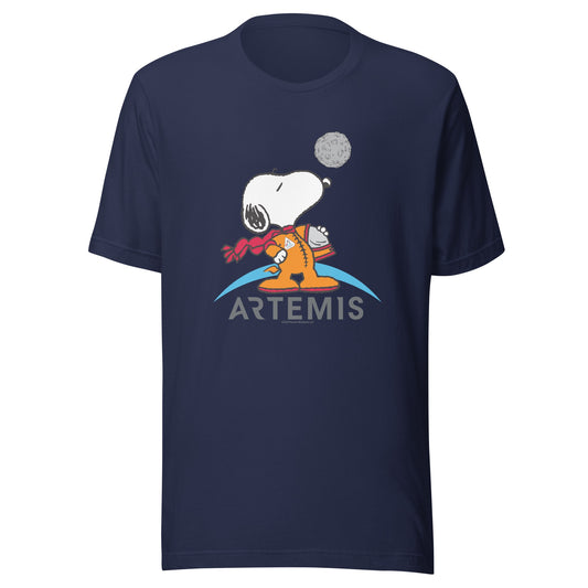 Snoopy Artemis Adult T-Shirt-3
