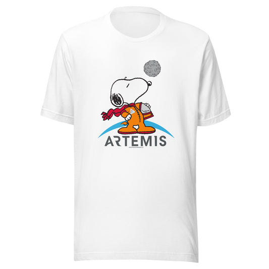 Snoopy Artemis Adult T-Shirt-0