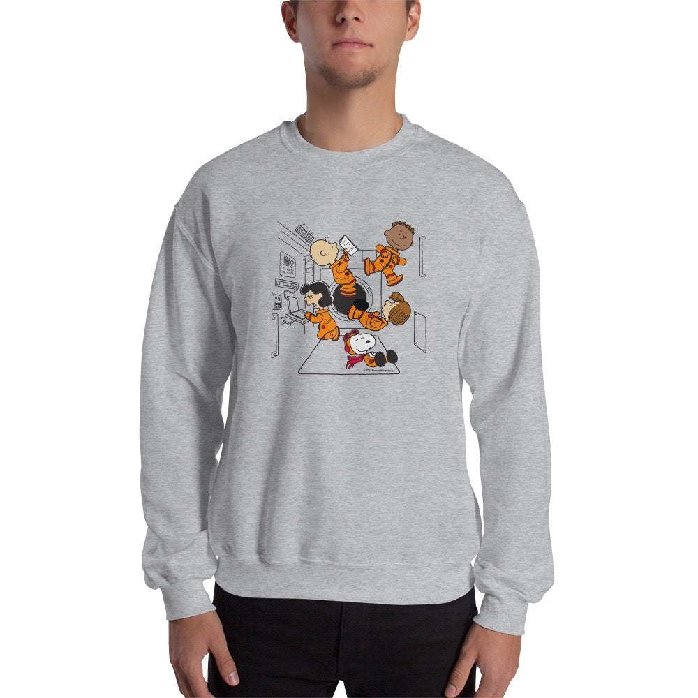 Peanuts Gang Space Adult Sweatshirt