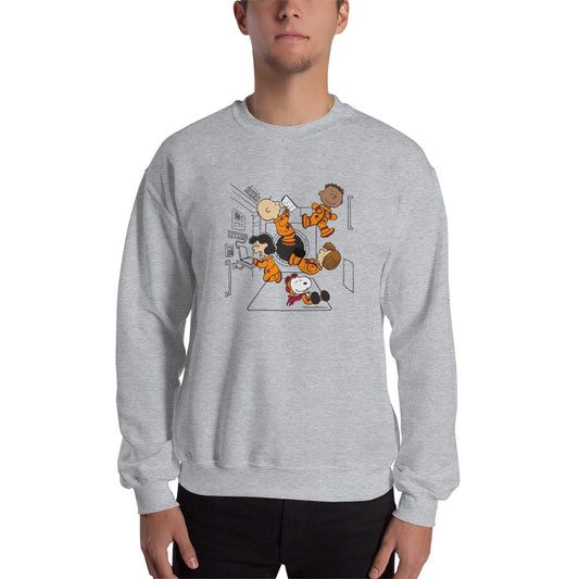 Peanuts Gang Space Adult Sweatshirt-3