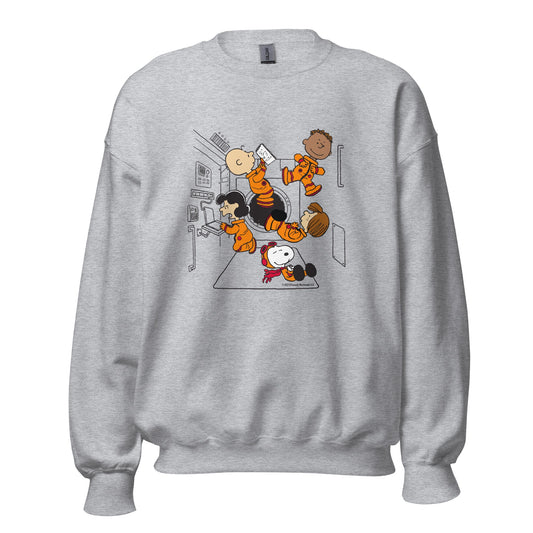 Peanuts Gang Space Adult Sweatshirt-2