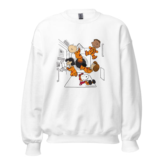 Peanuts Gang Space Adult Sweatshirt-0