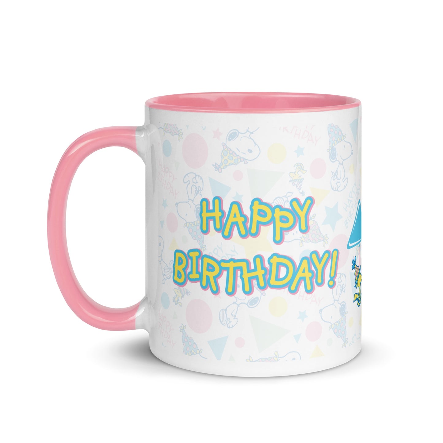 Happy Birthday Pattern Two Tone Mug