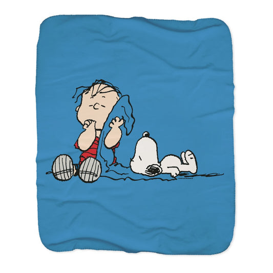 Linus & Snoopy Blanket Sherpa Blanket-2