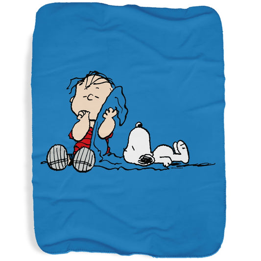 Linus & Snoopy Blanket Sherpa Blanket-0