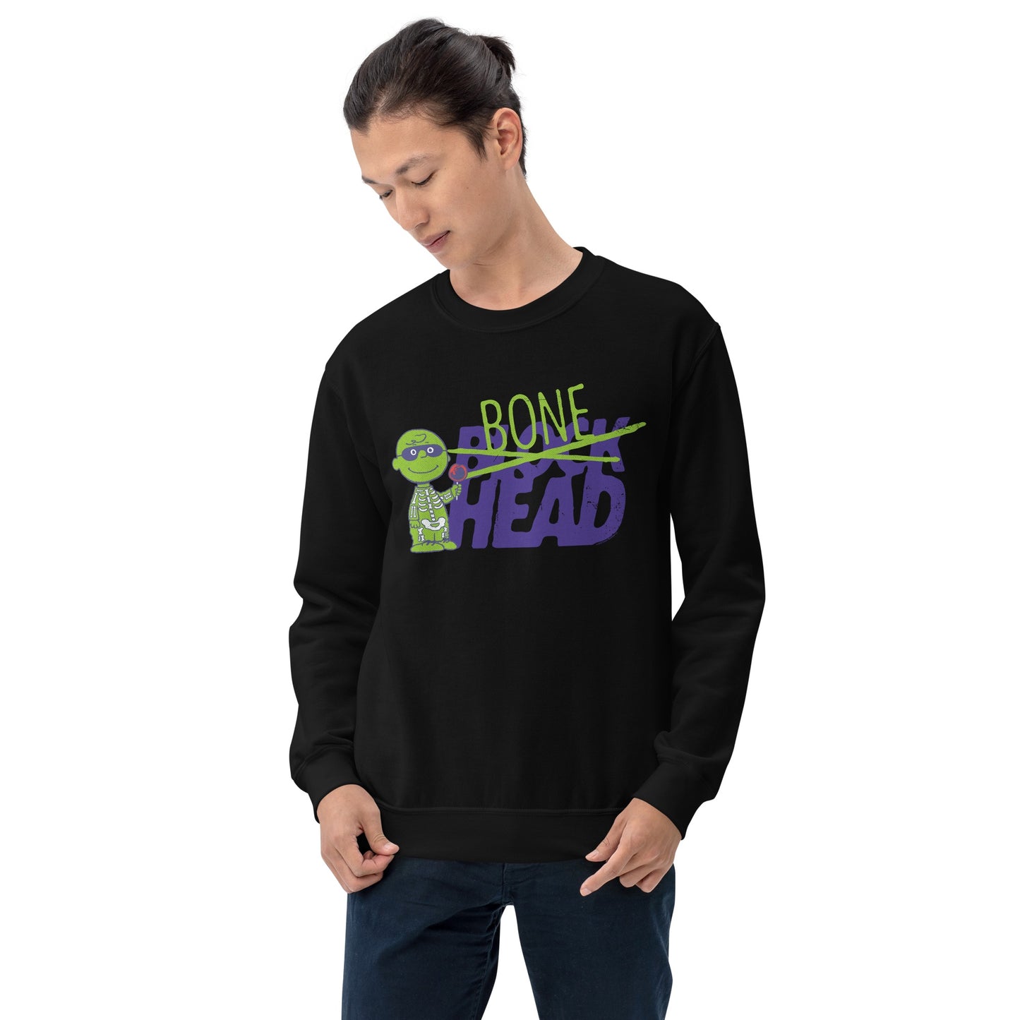 Charlie Brown Bone Head Adult Sweatshirt