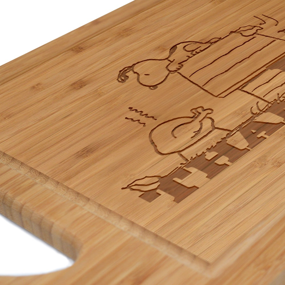 Snoopy Be Thankful Laser Engraved Cutting Board