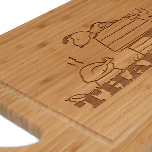 Snoopy Be Thankful Laser Engraved Cutting Board-1