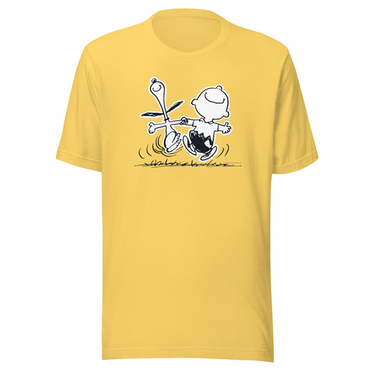 Charlie Brown & Snoopy Adult T-Shirt-0