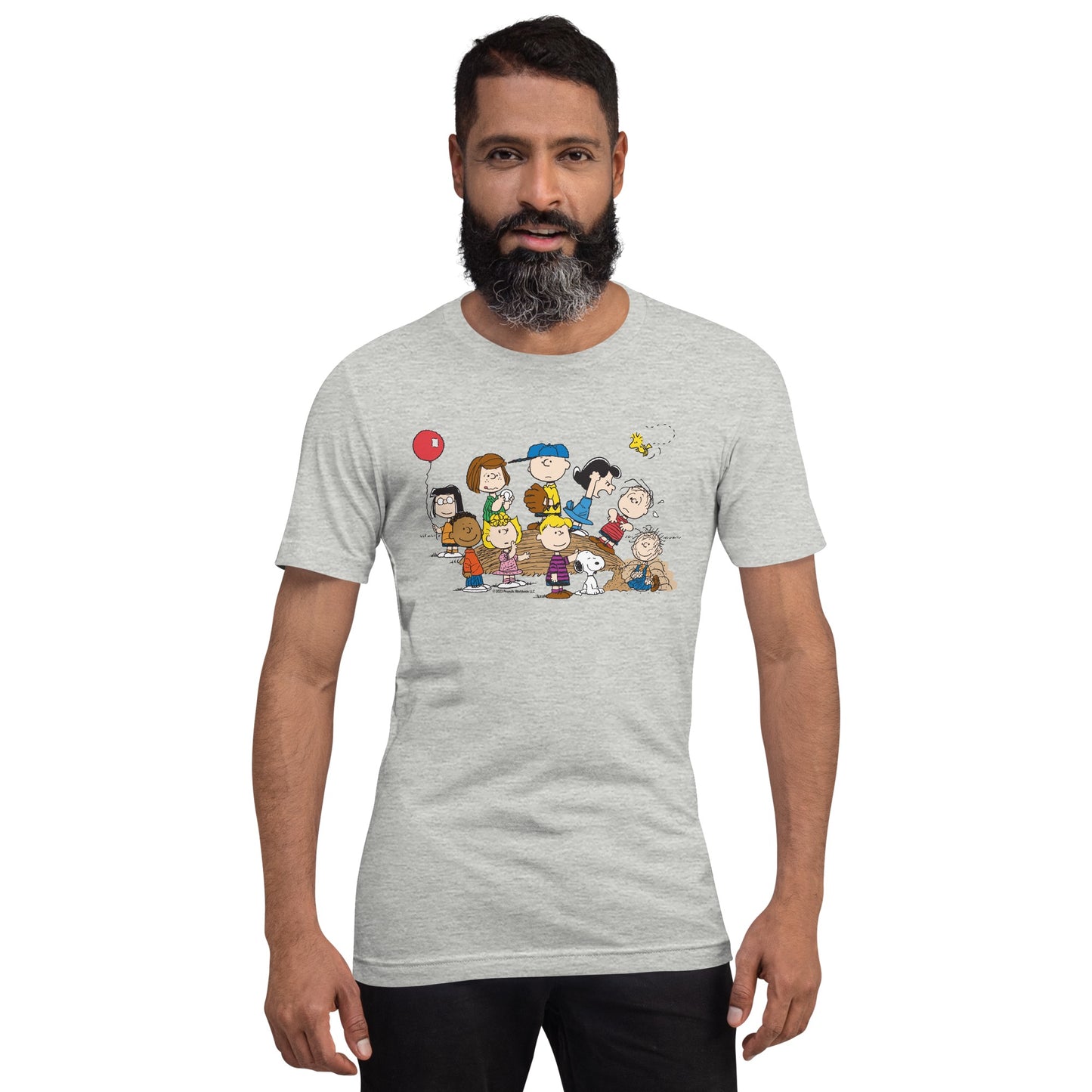 Peanuts Gang Baseball Mound Adult T-Shirt