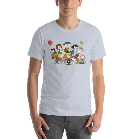 Peanuts Gang Baseball Mound Adult T-Shirt-4