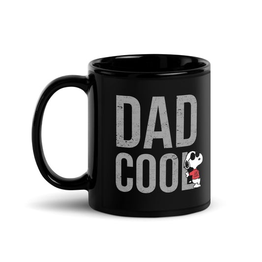 Snoopy Joe Cool Dad Cool Black Mug-0