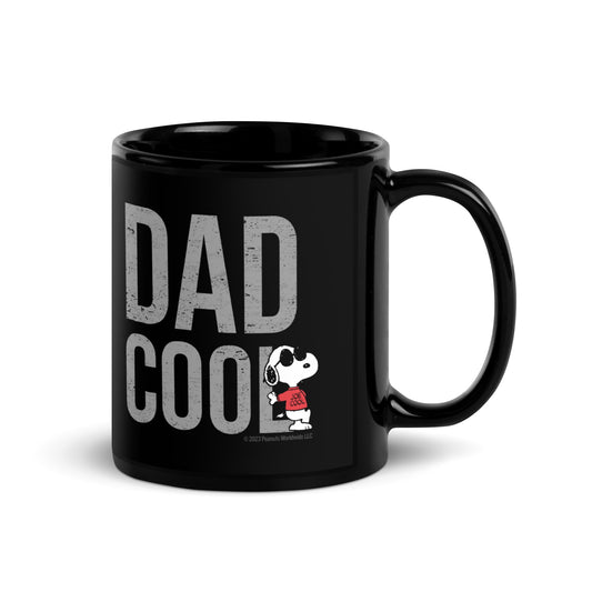 Snoopy Joe Cool Dad Cool Black Mug-1