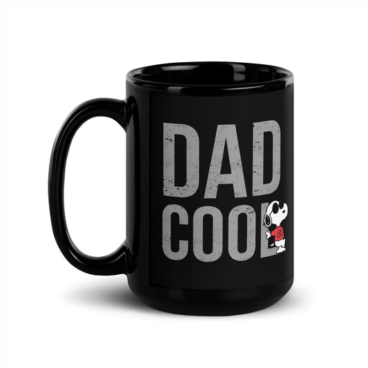 Snoopy Joe Cool Dad Cool Black Mug-2