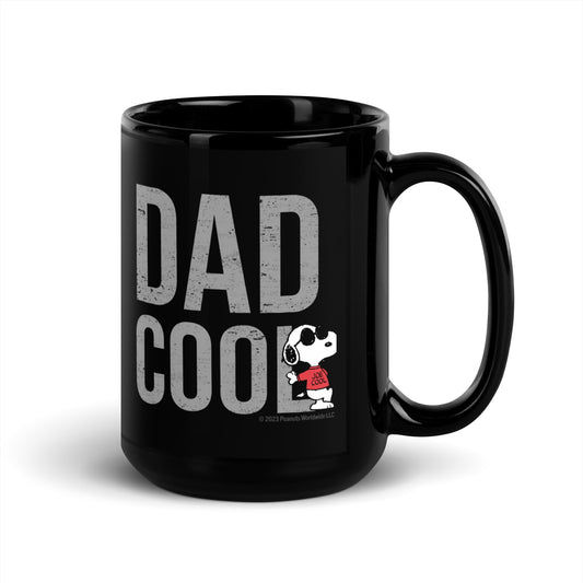 Snoopy Joe Cool Dad Cool Black Mug-3