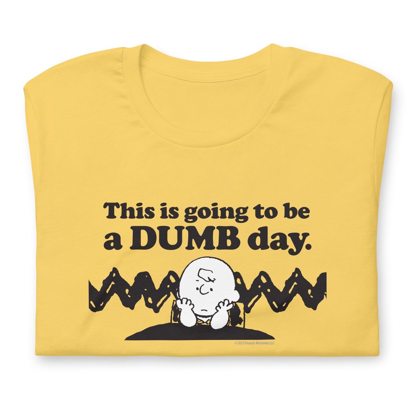 Charlie Brown Dumb Day Adult T-Shirt