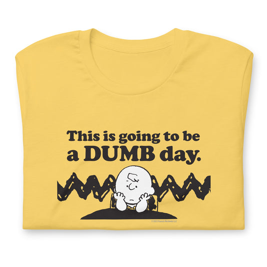 Charlie Brown Dumb Day Adult T-Shirt-1
