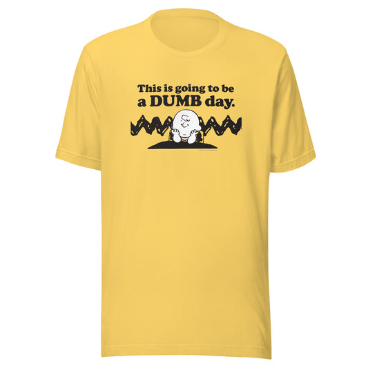 Charlie Brown Dumb Day Adult T-Shirt-0
